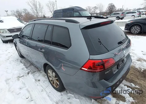 2015 Volkswagen Golf Sportwagen Tsi S 4-Door from USA, damaged, VIN 3VWC17AU4FM513355